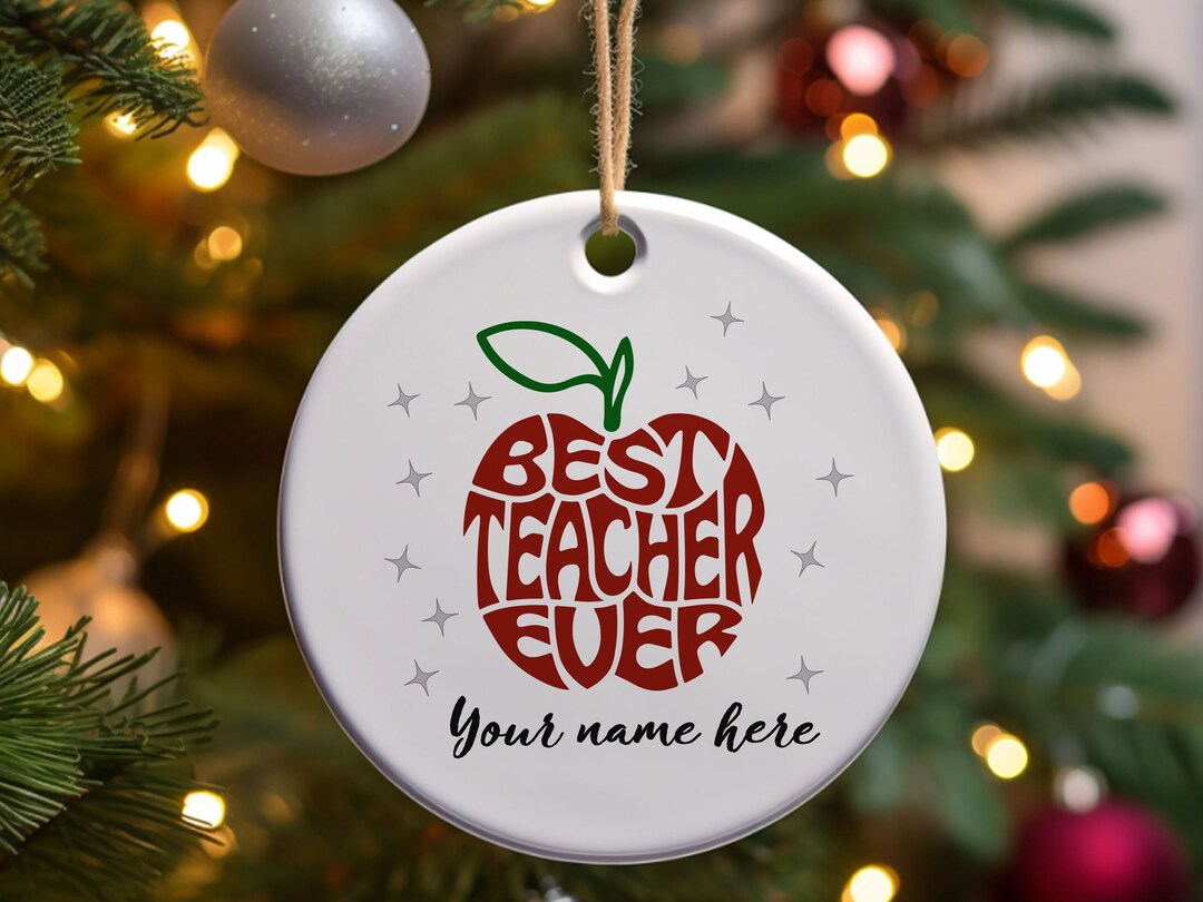 Best Teacher Christmas Gift, Custom Gift for Teacher, Custom Christmas