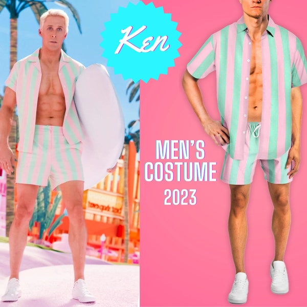 Ken Costume for Men 2023, Funny  Costume, Ryan Gosling Movie Costume, Ken Beach Outfit, Adult  Costume, Ken Cosplay