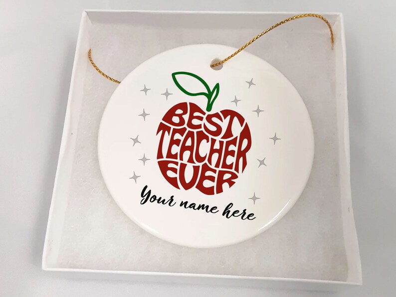 Best Teacher Christmas Gift Custom Gift for Teacher Custom Etsy