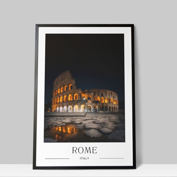 Rome City Print, Rome Photography, Rome Wall Art, Rome Fine Art Poster, Rome Italy Travel Gift, Wall Decor, Digital Download Printable File