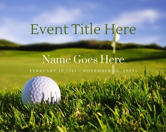 GÄSTEBUCH/Avid Golfer /SIE WÄHLEN/Anpassen-Namen-Daten-Veranstaltungs-Signierung Pg folgt Bild Pg-Large Hardcover 50+ Seiten