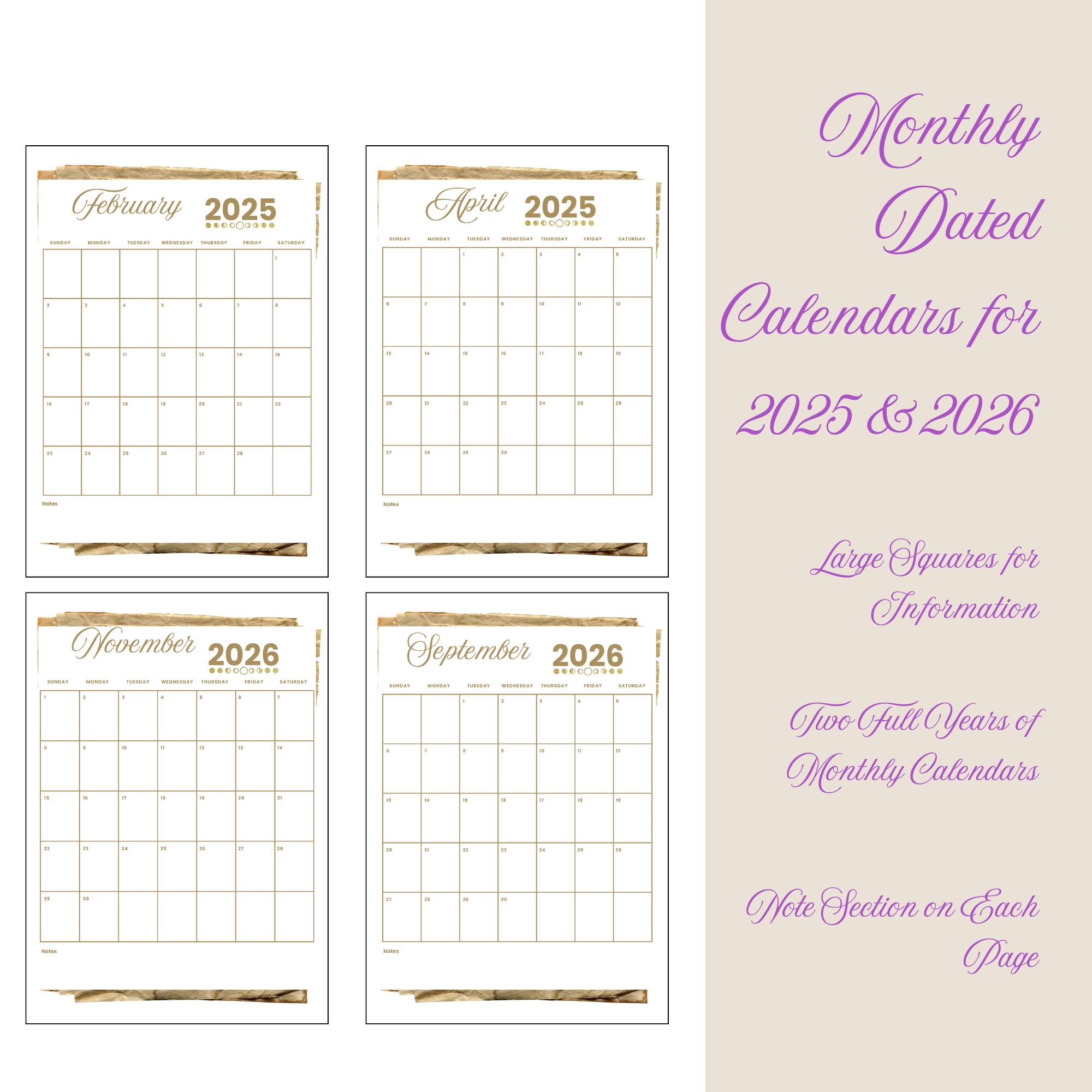 Witch Planner 2025-2026, Crystal Theme, Ritual Pages (digital Download ...