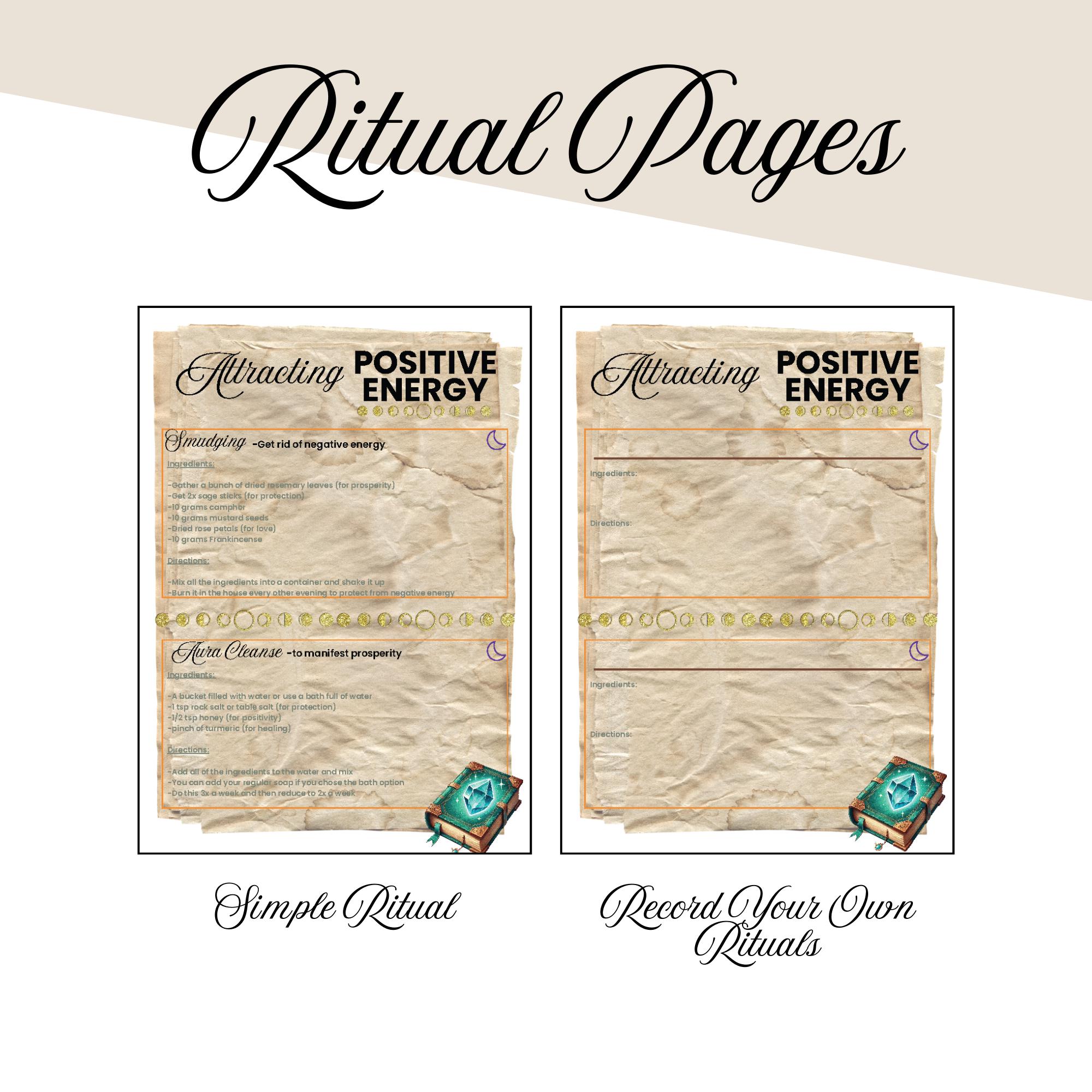 Planner Ritual 2025-2026 Witch Planner With Ritual Pages, Moon Phases, Daily, Weekly ...