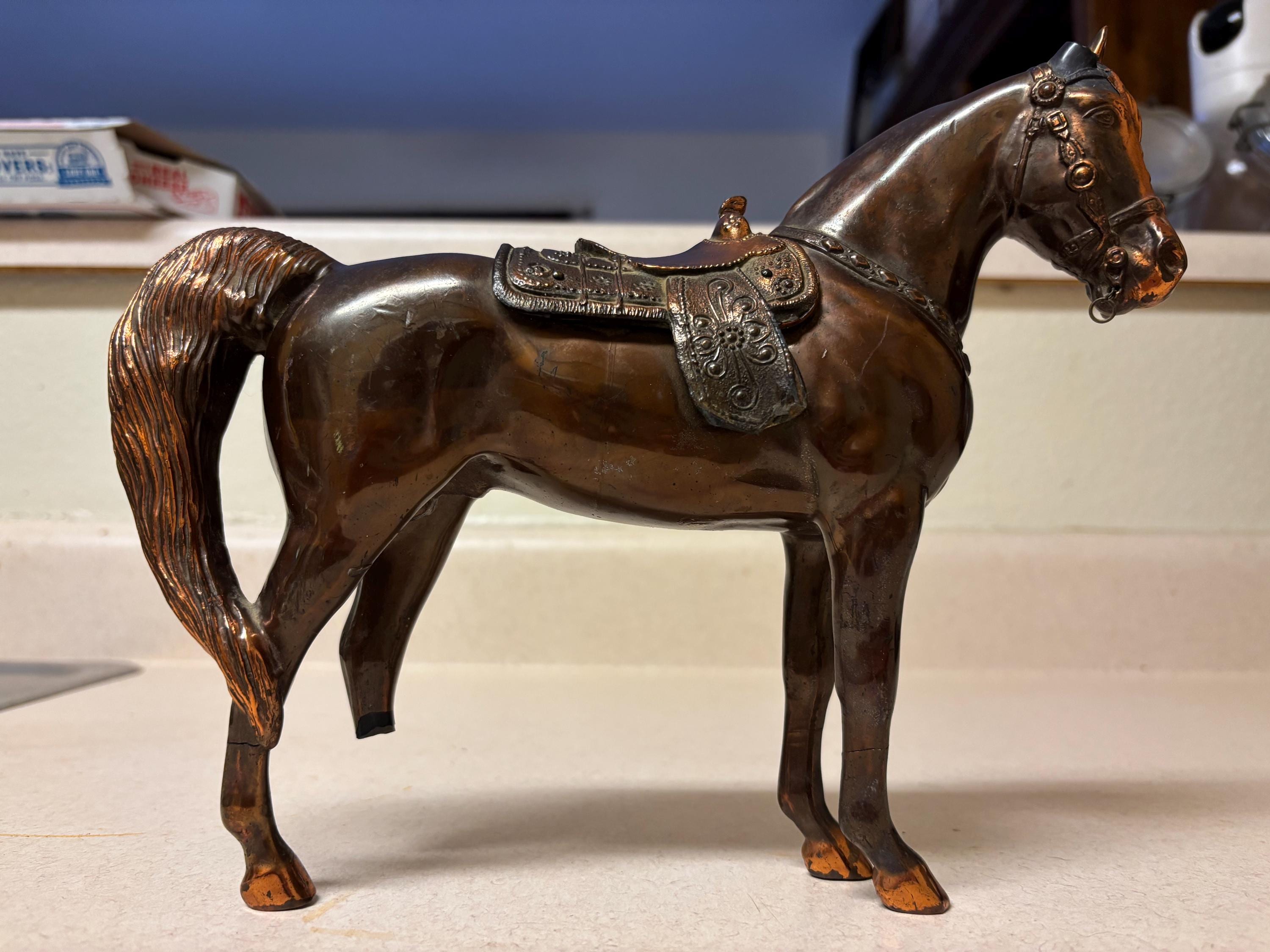 Vintage Bronze Horse - Etsy Canada