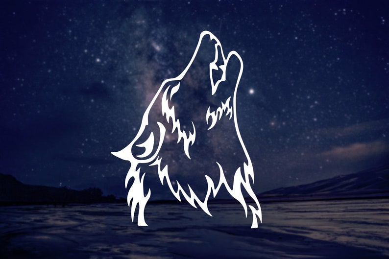Wolves Decal Tribal Wolf Decal Wolf Sticker Tribal Wolf Decal for Cars, Trucks, Suvs ...