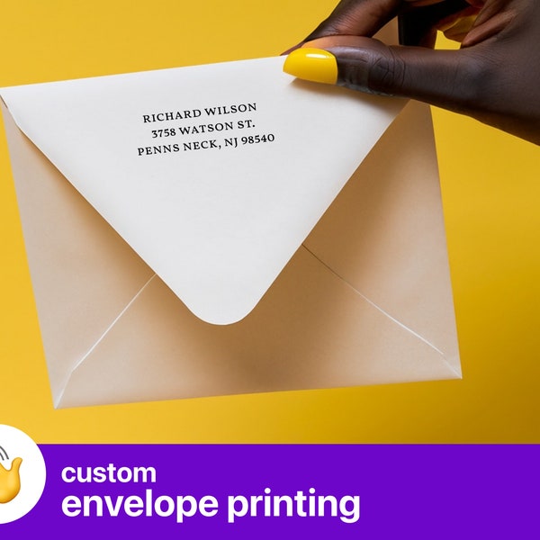 Envelopes With Printed Addressing Etsy