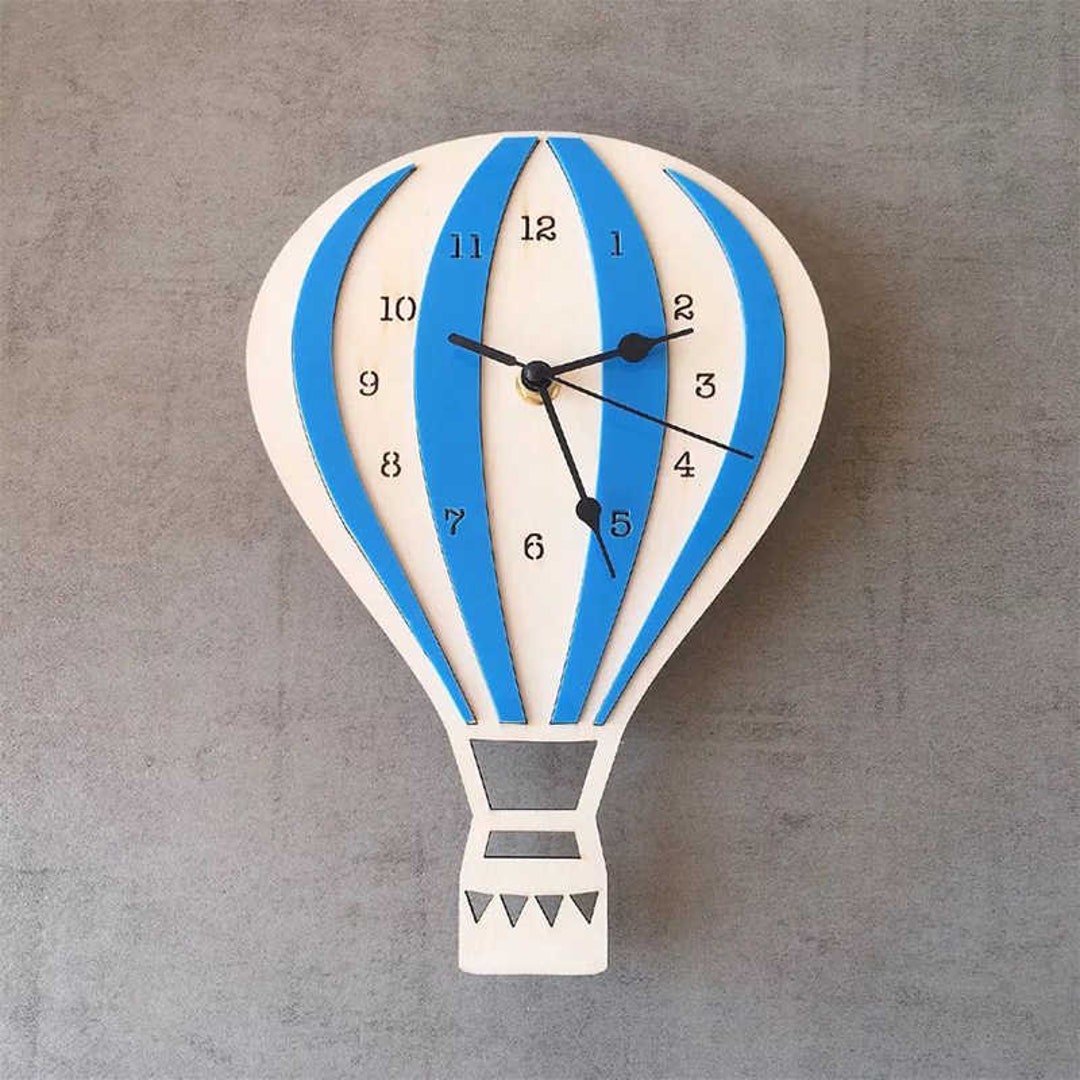 Clock Balloon Digital File for Laser and CNC | SVG CDR Dxf Eps Pdf ...