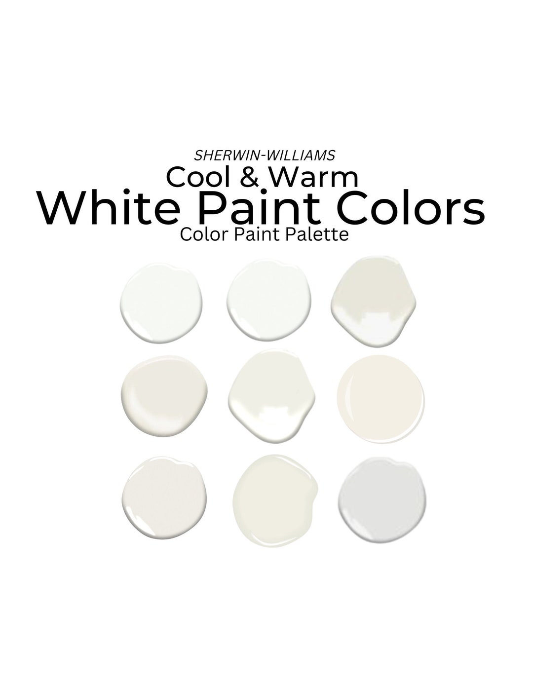 Warm and Coolsherwin Williams Color Palette, Whole House Paint Palette