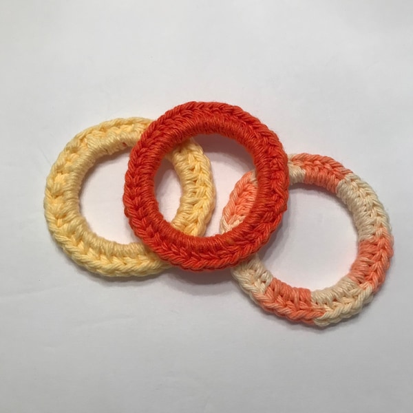 Handmade Cat Toy (group of 3), Crochet Cat Toys, Easter Pet Gifts, Crochet Ring Toys, Cat Toys, Handmade Kitten Toys, Pet Toys, Kitten Toys