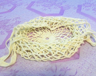 Reusable Bag, Crocheted Net Bag, Eco Friendly Cotton Shopping Bag, Artisan Net Bag, Handmade Market Bags, Zero Waste Bags, Mesh Shopping Bag