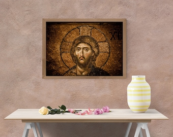 Christian Art: Jesus Sketch, Jesus art, Jesus art download, Jesus art digital, modern Jesus art, Jesus art canvas, Jesus art printable