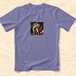 AI Lovers In The Style Of Caravaggio T-shirt, Gift For Her or Him, Valentine&#39;s Day