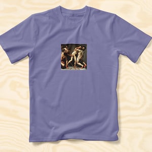 AI Lovers In The Style Of Caravaggio T-shirt, Gift For Her or Him, Valentine&#39;s Day