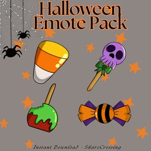 Halloween Candy Emote Pack l Halloween Emotes l Halloween Emotes Pack