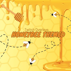 Animated Honeybee Twitch Overlay l Honey Overlay l Bee Overlay