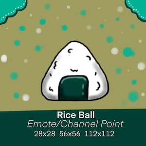 Rice Ball Channel Point/Emote for Twitch/Discord