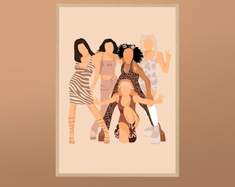 Spice Girls inspired Print (Digital download)