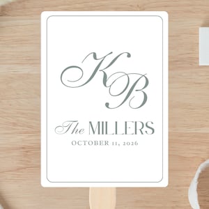 Wedding Program Fan Template | Editable Canva Wedding Fan | Printable Ceremony Program | Outdoor Summer Wedding | DIY Fan Template