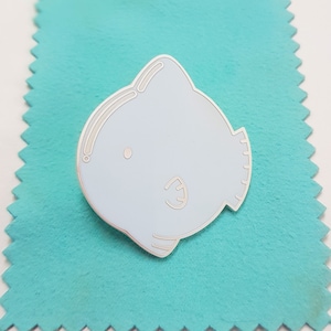 Emaille Pin: Mondfisch