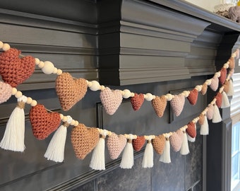 Heart Garland - Home Decor : Handmade, Crochet