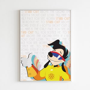 Stand Out - Max performing as Powerline - A Goofy Movie poster