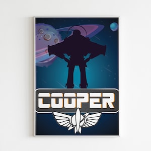 Buzz Lightyear - Space Ranger Customizable Poster - Add Your Name - Toy Story