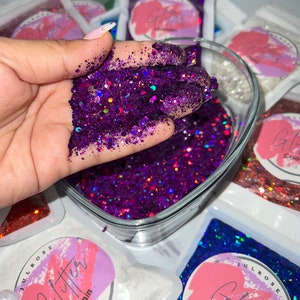 Polyester Chunky Glitter mix for Crafting- 2oz bag