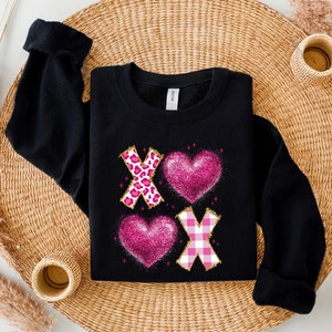 Xoxo Tshirt, Valentines Clothing, Valentines Shirt, Valentines Sweatshirt, Valentine Shirts for Women, Valentines Day,Xoxo Tic Tac Toe Shirt