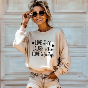 Felpa Positive Vibes, Felpa positiva, Maglietta Good Vibes, Felpa Love, Maglietta di San Valentino, Maglione di San Valentino, Regalo di San Valentino