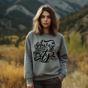 Away From The City Sweatshirt, Travel Lover Shirt, Traveler Gift, Wanderlust Tee, Adventure Shirt, Vacation Tee, World Travel Shirts
