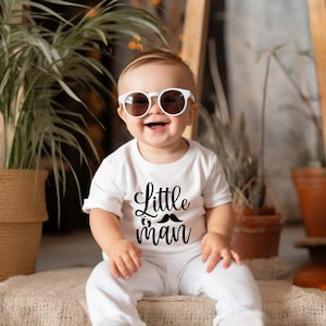 Little Man Kids Shirt, Retro Little Boy Shirts, Kids Gift Shirt, Cute Toddler Shirt, Shirt for Little Boys, Baby Boy Shirt, Gift for Newborn