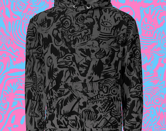 Midnight Battle (95% Cotton!) Hoodie (PS I'd order a size larger than normal!)