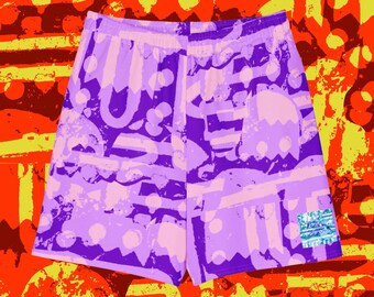 Lilac Inferno (95% Cotton) Long Shorts