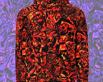Demon Battle (95% Cotton!) Hoodie (PS I'd order a size larger than normal!)