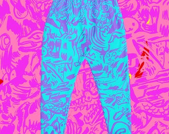 Blue Battle Joggers (96% insanely soft poly)