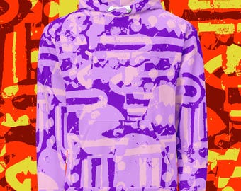 Lilac Inferno (95% Cotton!) Hoodie (PS I'd order a size larger than normal!)