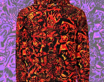 Demon Battle (96% insanely soft poly) Hoodie (PS I'd order a size larger than normal!)