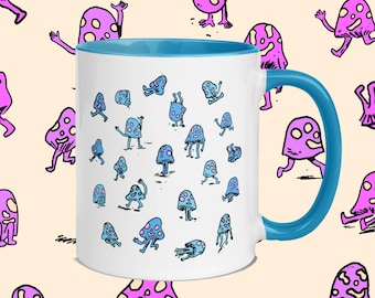 Mushkins mug w blue interior
