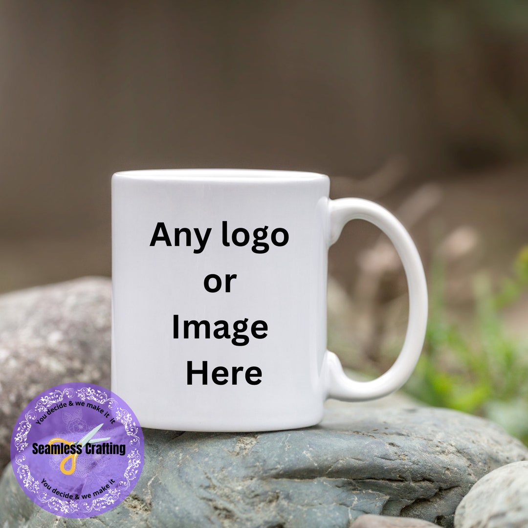 Custom Bulk Buy Logo Mug Business Brand Mug Logo Any Photo or Image Any Text Mug, Business