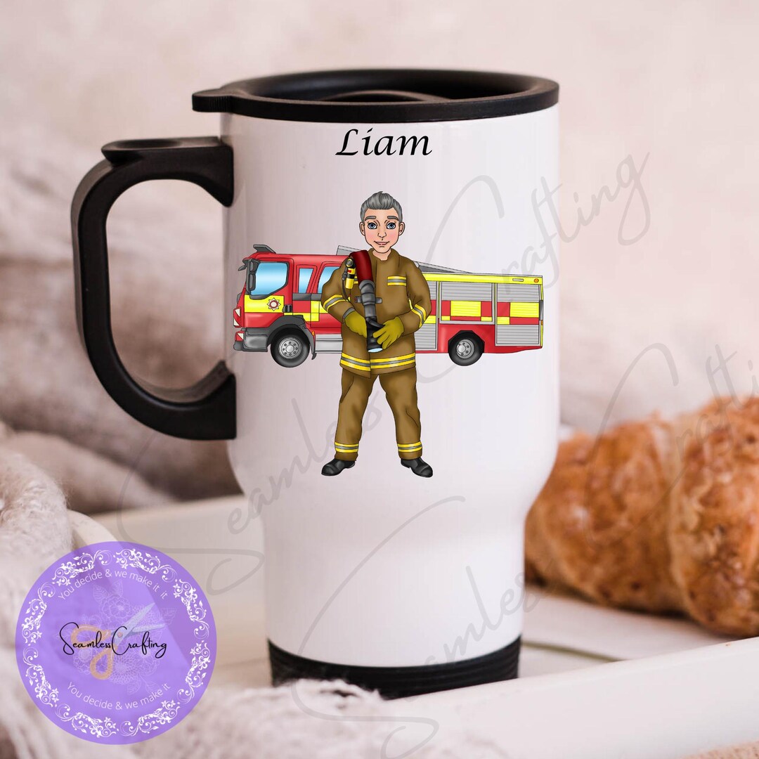 Fire Operations Mug Personalized Firefighter Mug: Custom Character Insulated Stainless ...