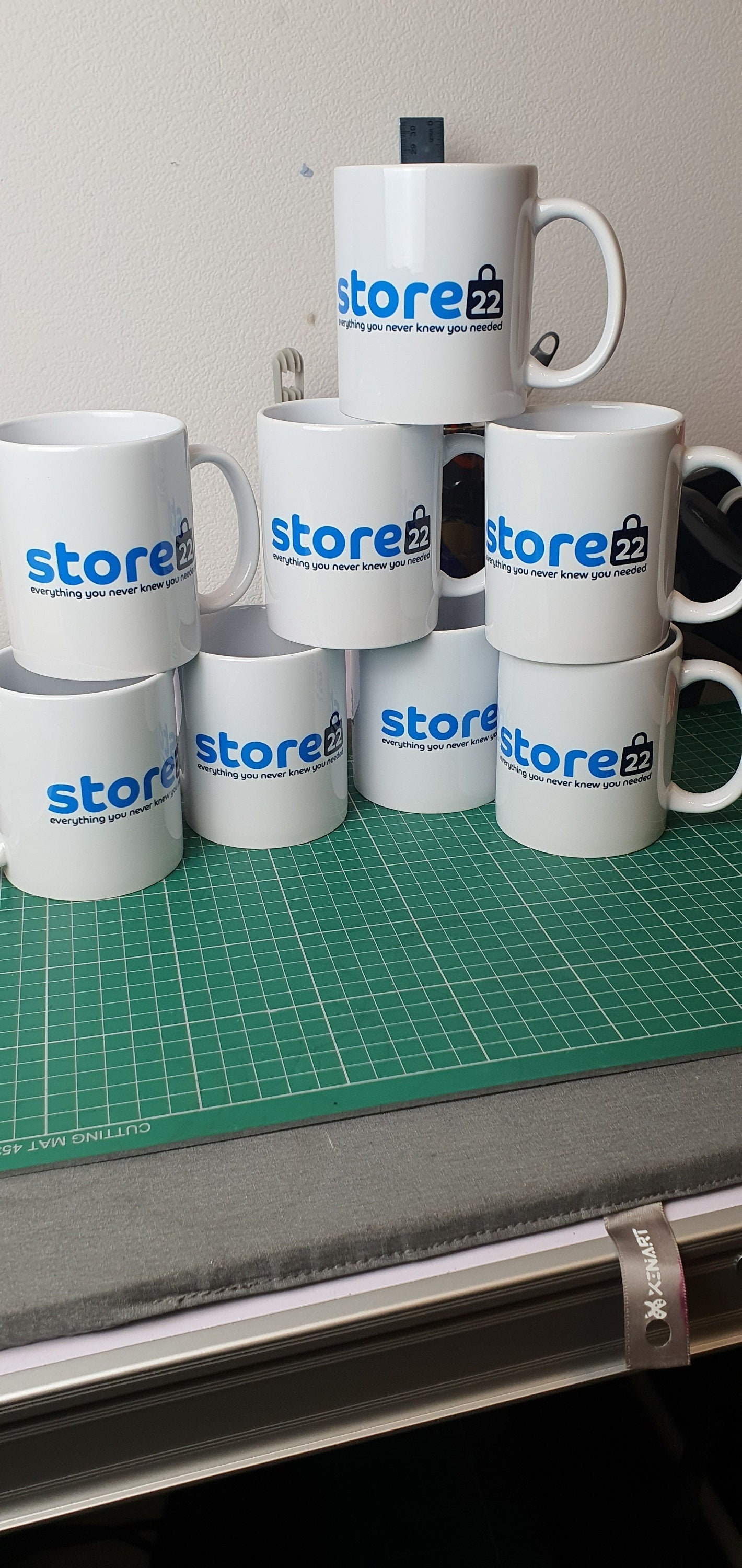 MiQAT Mugs 15 X Business ADVERTISE Promotion Personalised Mug, Bulk Buy