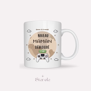 MUG "Niveau Maman débloqué" - cadeau future maman