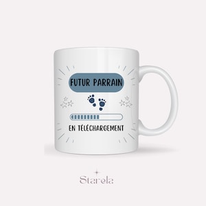 Mug "Futur parrain en téléchargement" - Annonce grossesse - cadeau futur parrain
