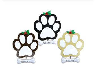 Dog ornament paws