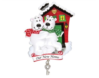 Personalized  christmas new home as a couple ornament