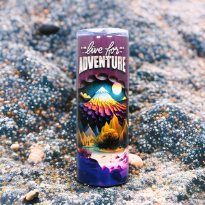 Adventure Tumbler, Nature Tumbler, Outdoor Cup, 20oz Skinny Tumbler, Outdoor Gift, Camping Tumbler, Gift for Any Occasion