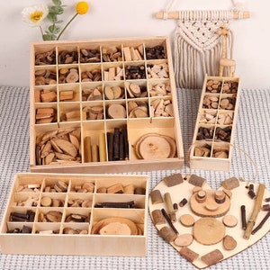 Personalized Wooden Loose Parts for Open Ended Imaginative Play, Montessori Loose Parts Kit Toys,B-day Gift For 3Years Old,Building Blocks