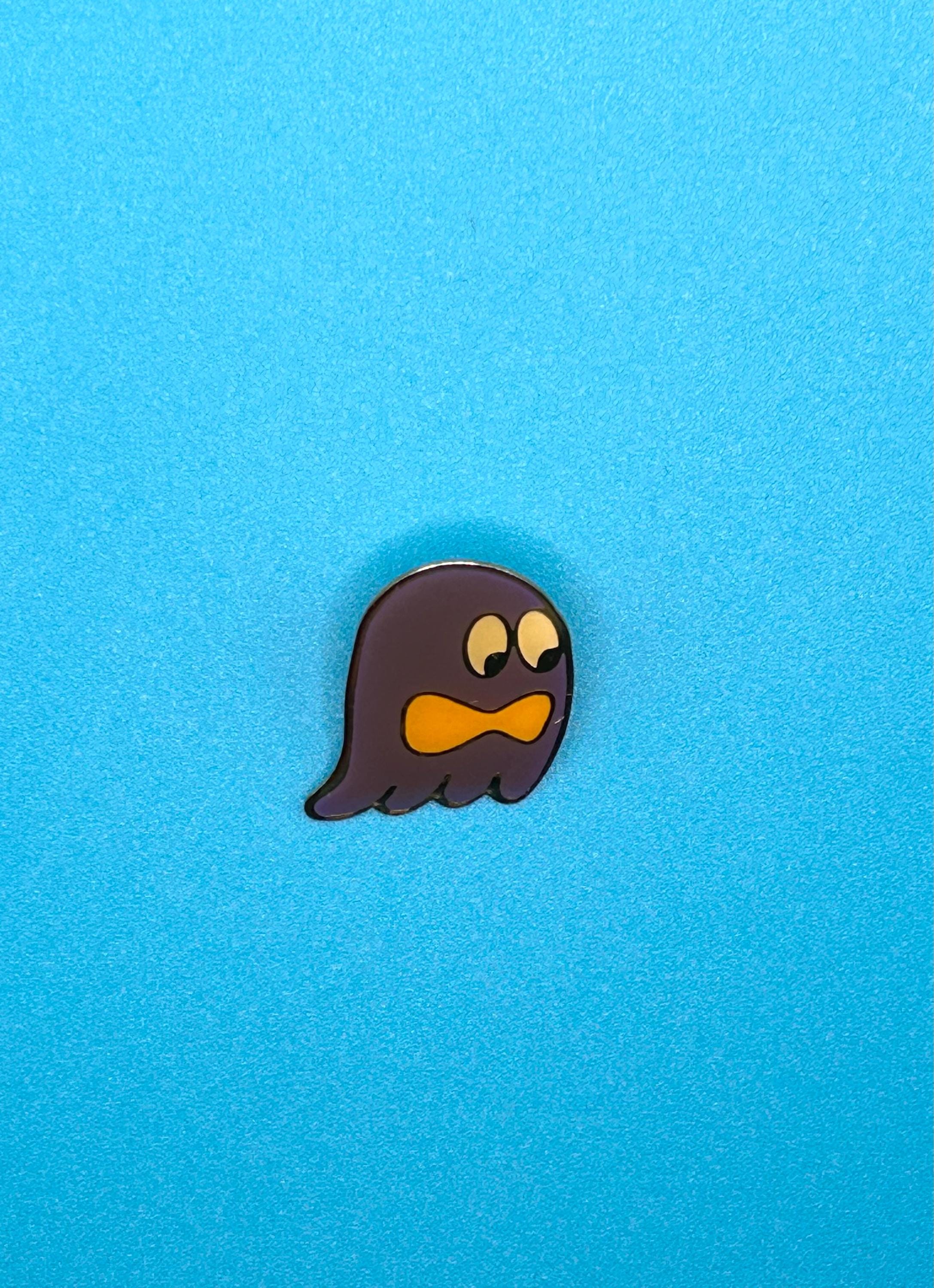 Packman Pin Vintage 80s Purple Pacman Pin. - Etsy