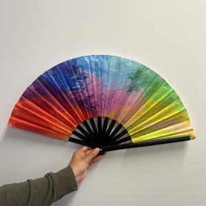 Regenbogen Klackender Fächer