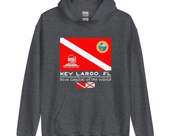 Dive Key Largo, FL Hoodie - Dive Capital of the World
